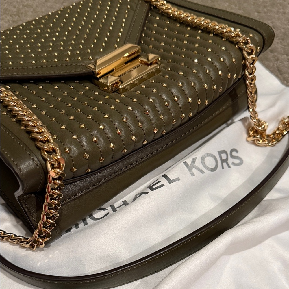 MICHAEL MICHAEL KORS
Whitney Large Studded Leather Convertible Shoulder Bag - Picture 4 of 12